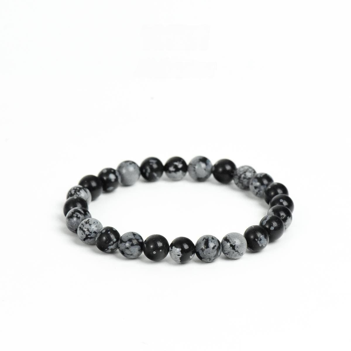 Snowflake Obsidian Bracelet