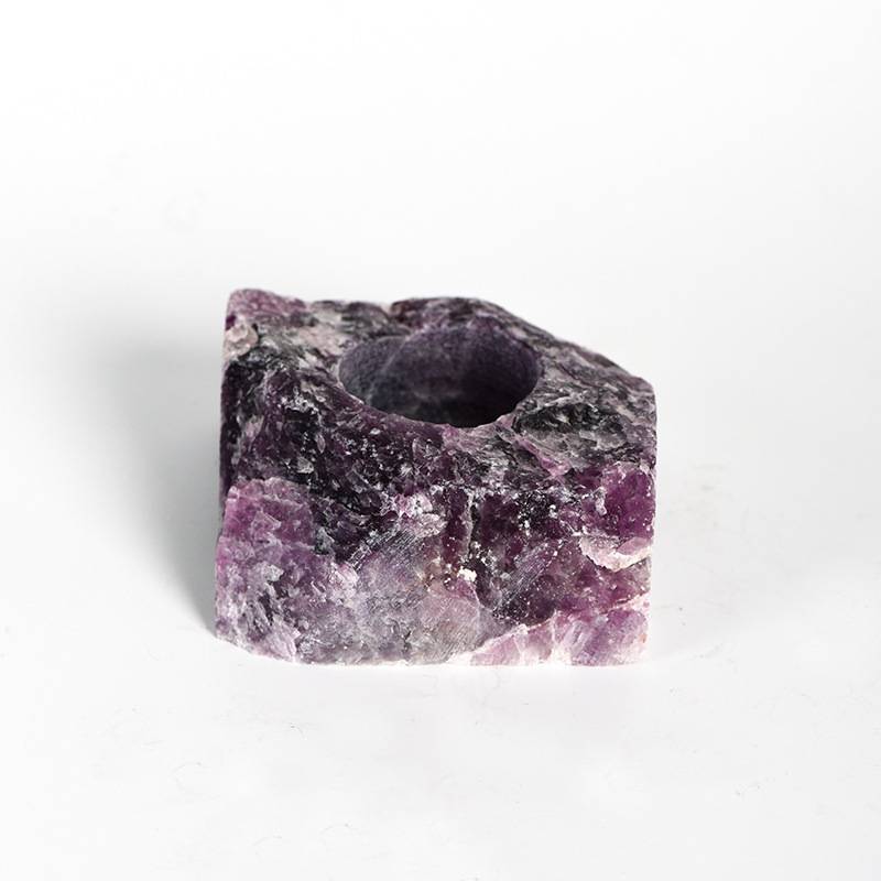 Amethyst Crystal Candlesticks – Elegant February Birthstone Decor
