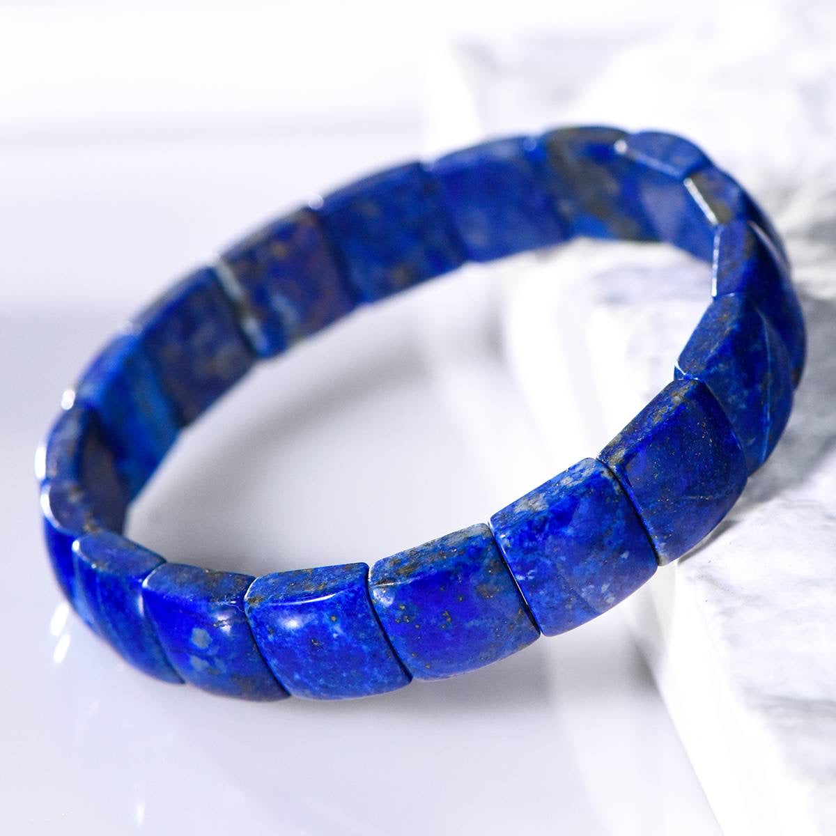 Lapis Lazuli Square Bracelet – December Birthstone Elegance and Energy