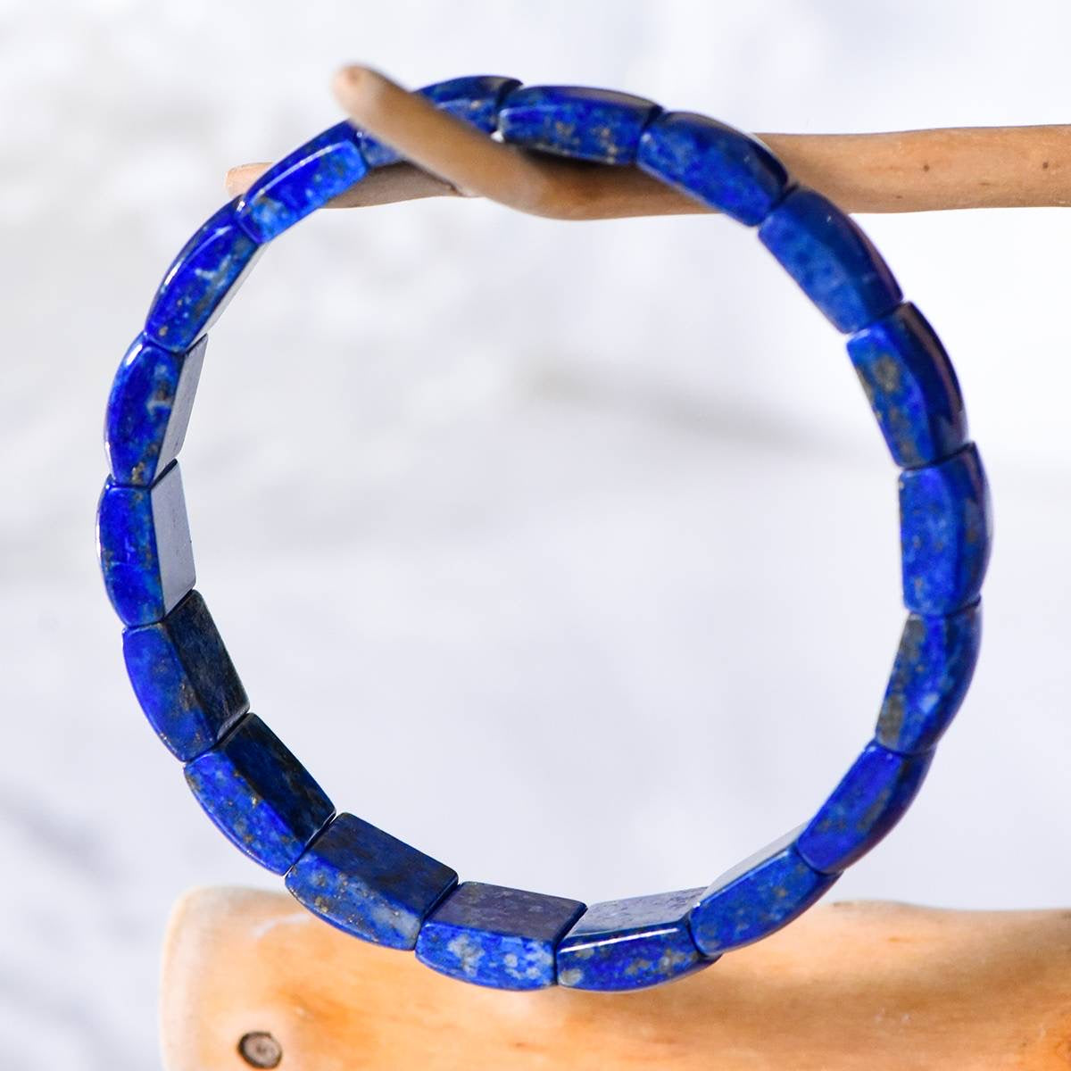 Lapis Lazuli Square Bracelet – December Birthstone Elegance and Energy