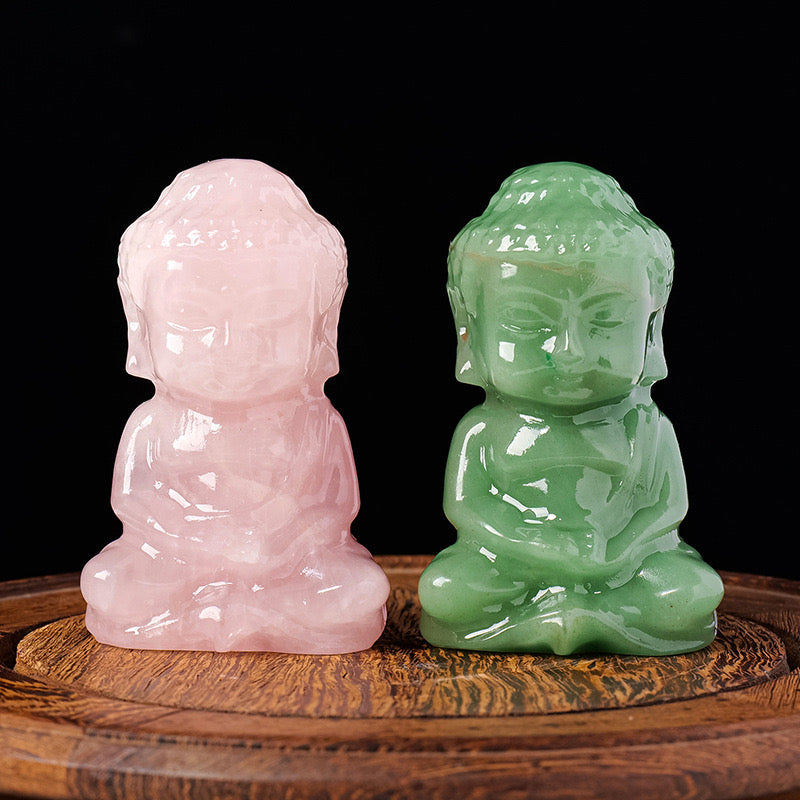 Rose Quartz Buddha Statue – A Symbol of Love Healing and Serenity