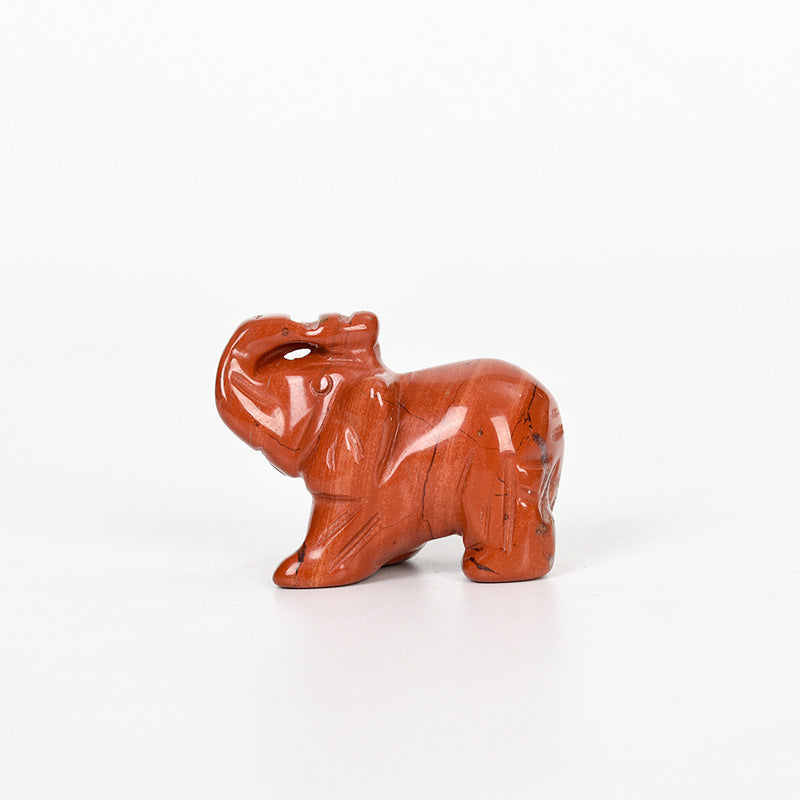 Crystal Elephant: Powerful Tiger's Eye Stone for Strength and Protection