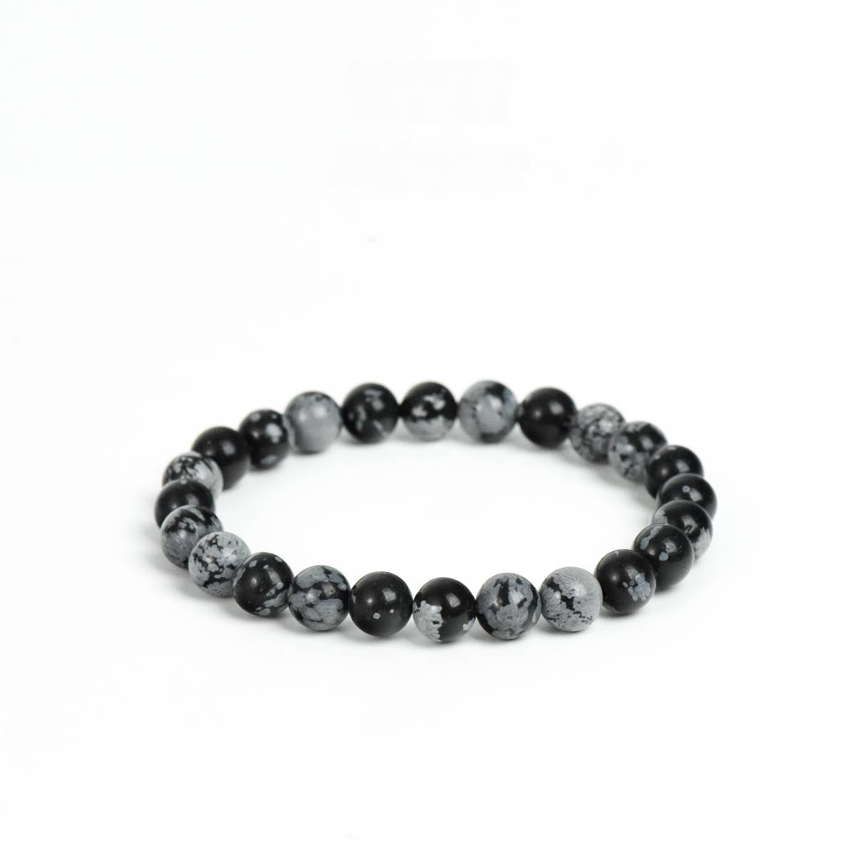 Snowflake Obsidian Bracelet 