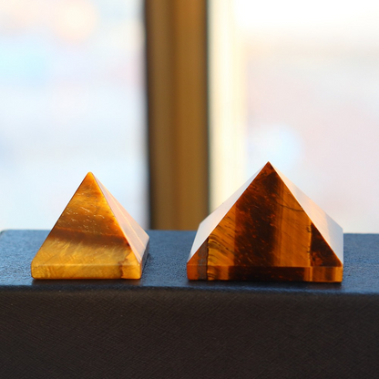 Tiger Eye Pyramid