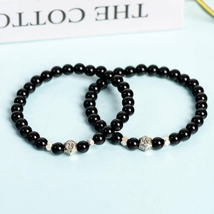 Zodiac Black Obsidian Bracelet: Experience Grounding Energy and Powerful Protection – Shop Now!