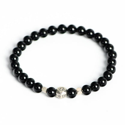 Zodiac Black Obsidian Bracelet: Experience Grounding Energy and Powerful Protection – Shop Now!