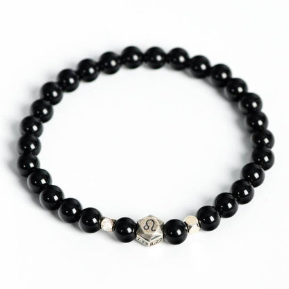 Zodiac Black Obsidian Bracelet: Experience Grounding Energy and Powerful Protection – Shop Now!