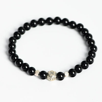 Zodiac Black Obsidian Bracelet: Experience Grounding Energy and Powerful Protection – Shop Now!