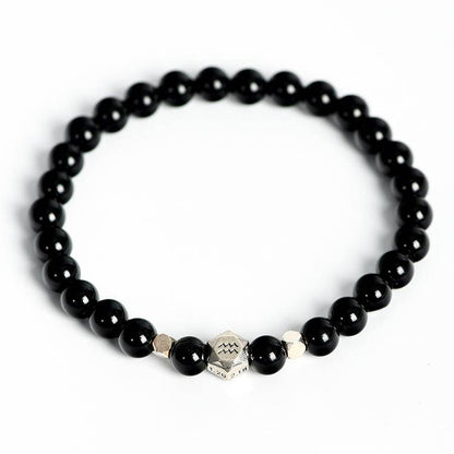 Zodiac Black Obsidian Bracelet: Experience Grounding Energy and Powerful Protection – Shop Now!