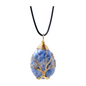 Tree of Life Lapis Lazuli Necklace: Blue Pendant with Timeless Elegance