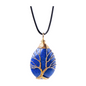 Tree of Life Lapis Lazuli Necklace: Blue Pendant with Timeless Elegance