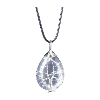 Tree of Life Lapis Lazuli Necklace: Blue Pendant with Timeless Elegance