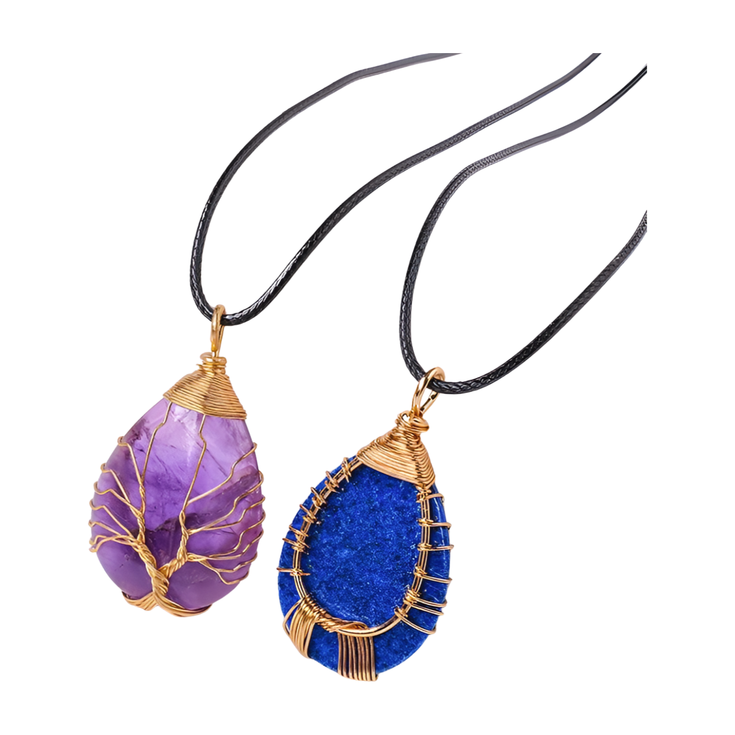 Tree of Life Lapis Lazuli Necklace: Blue Pendant with Timeless Elegance