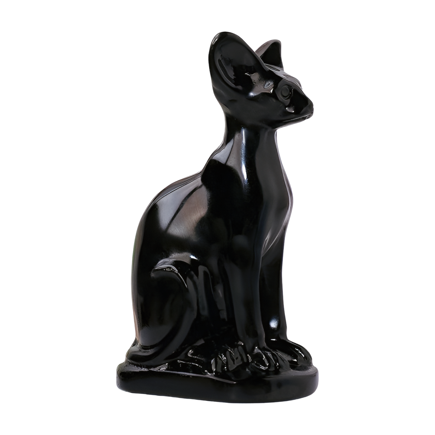 Hairless Cat Black Obsidian Stone – Mystical Energy and Elegance