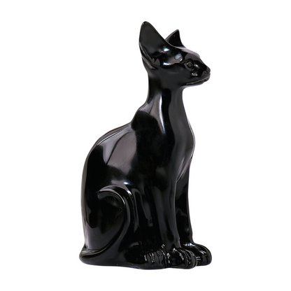 Hairless Cat Black Obsidian Stone – Mystical Energy and Elegance