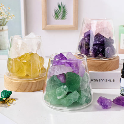 Citrine Crystals Aromatherapy Lamp – Radiate Positive Energy and Light