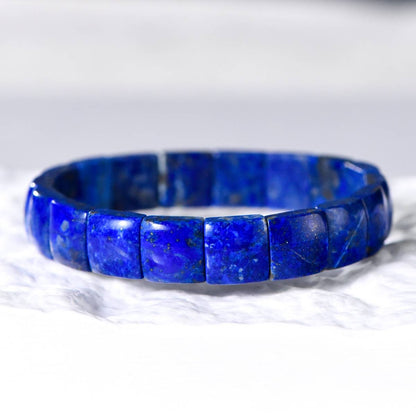 Lapis Lazuli Square Bracelet – December Birthstone Elegance and Energy