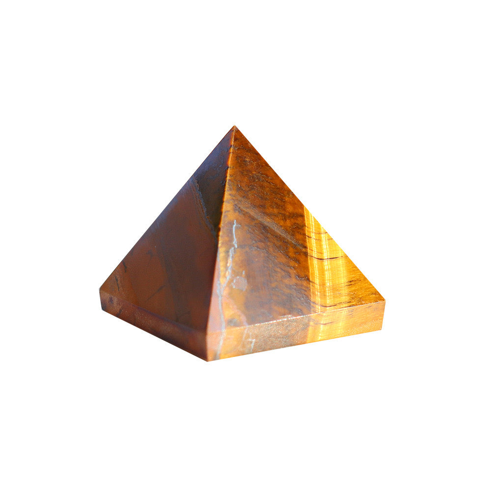 Tiger Eye Pyramid for Energy Focus and Healing