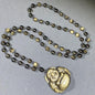 natural obsidian Buddha pendant