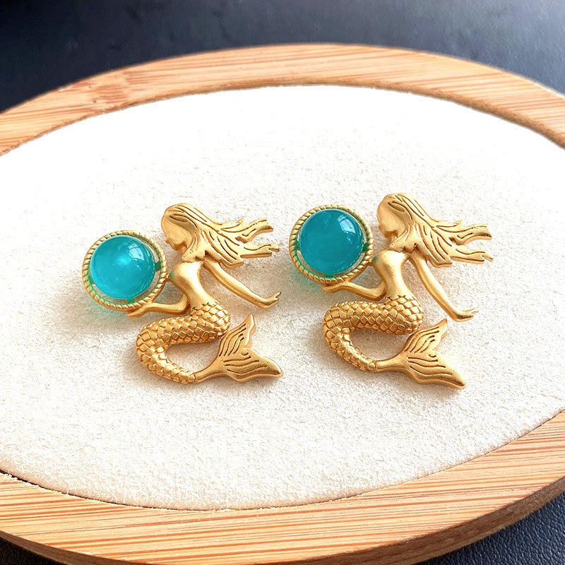 Mermaid Amazonite Pendant Necklace