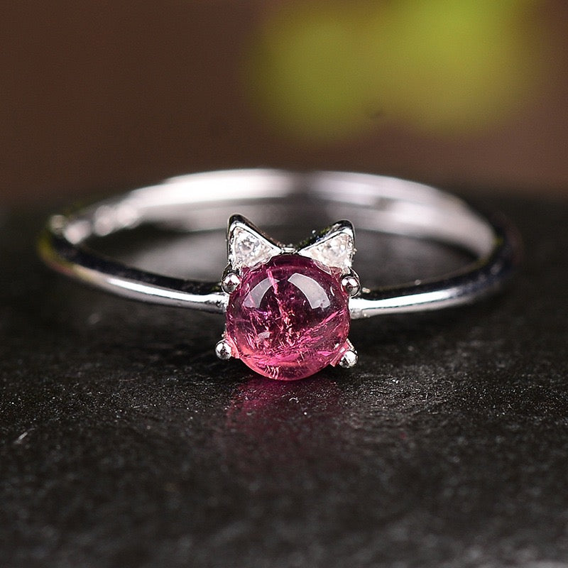 Kitten Rubellite Ring