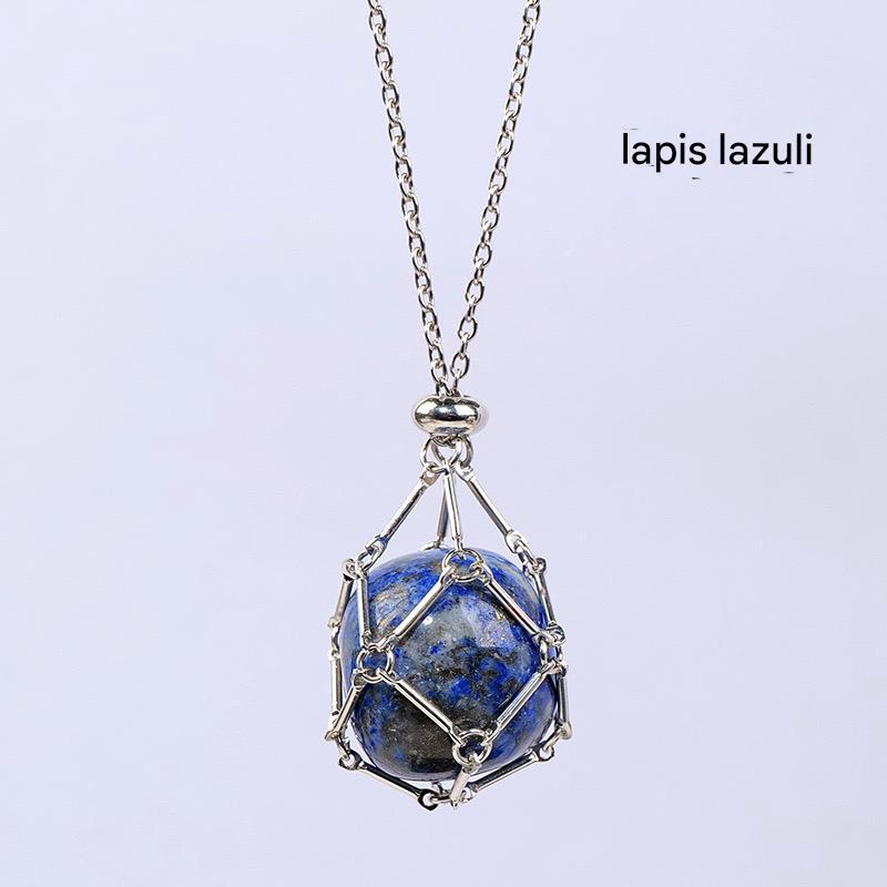 Wire Wrapped Natural Lapis Lazuli Pendant Necklace: Unlock Serenity and Wisdom