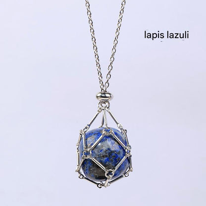 Wire Wrapped Natural Lapis Lazuli Pendant Necklace: Unlock Serenity and Wisdom